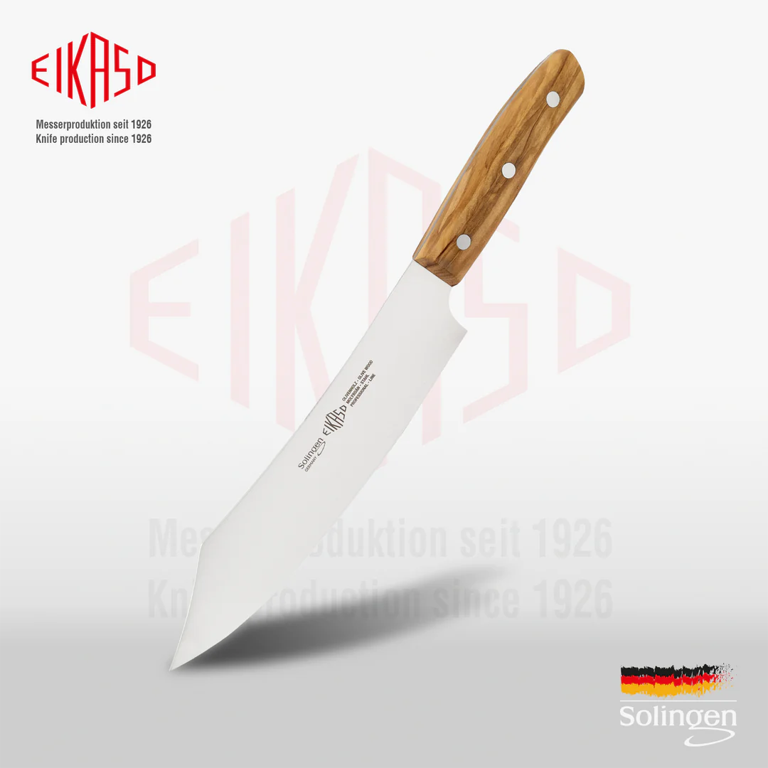 EIKASO SOLINGEN - ŞEF BIÇAK 21 CM / 33 CM G-LINE ZEYTİN AĞACI SAPLI