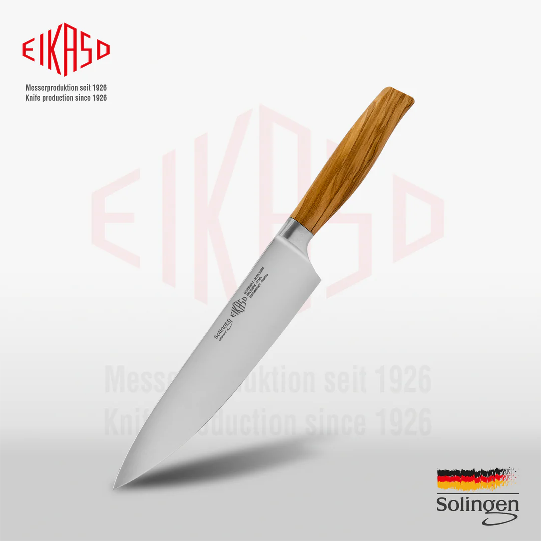 EIKASO SOLINGEN - ŞEF BIÇAK 16 CM / 28 CM G-LINE ZEYTİN AĞACI SAPLI
