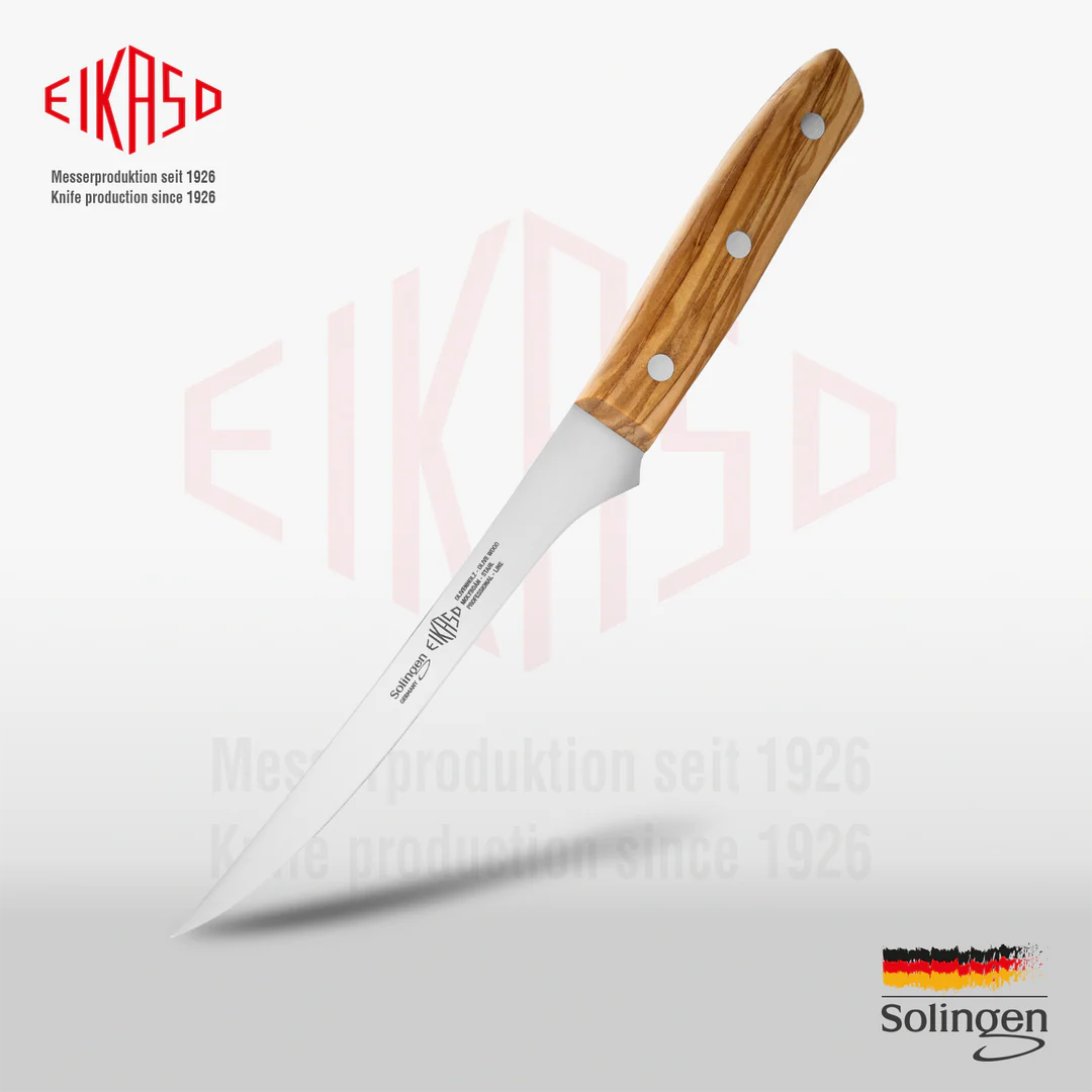 EIKASO SOLINGEN - FİLETO BIÇAK 16 CM / 29 CM G-LINE ZEYTİN AĞACI SAPLI