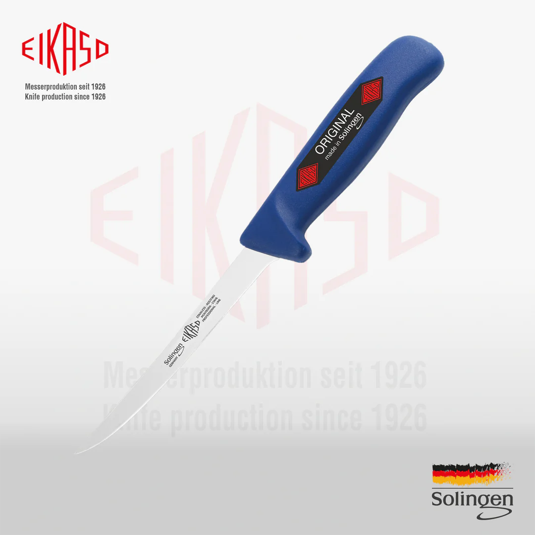 EIKASO SOLINGEN - FLEXIBLE  FİLETO BIÇAK 16 CM / 28 CM MAVİ