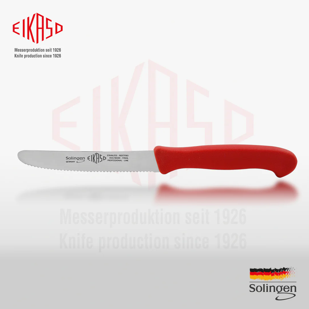 EIKASO SOLINGEN - LAZERLİ KAHVALTI BIÇAK 11 CM / 22 CM SİYAH