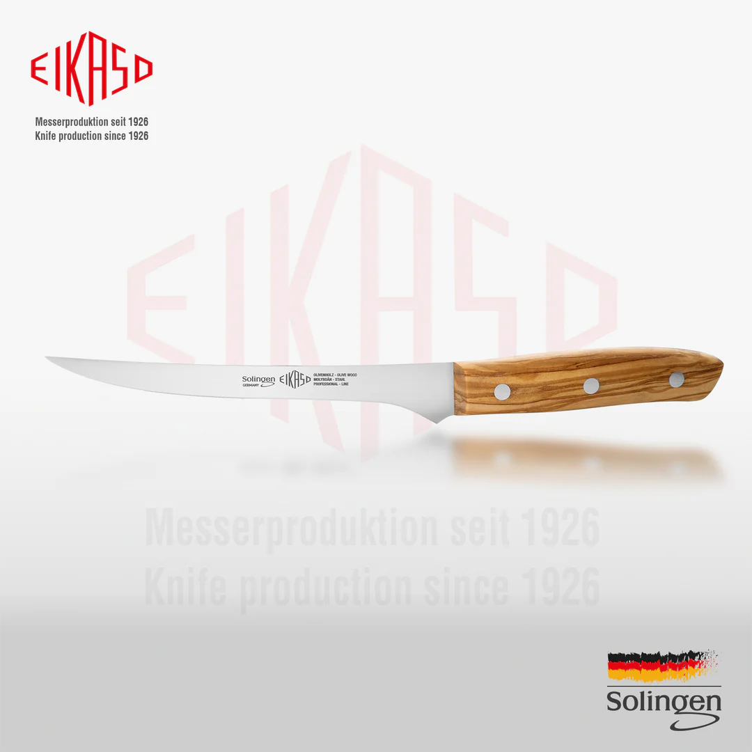 EIKASO SOLINGEN - FİLETO BIÇAK 16 CM / 29 CM G-LINE ZEYTİN AĞACI SAPLI