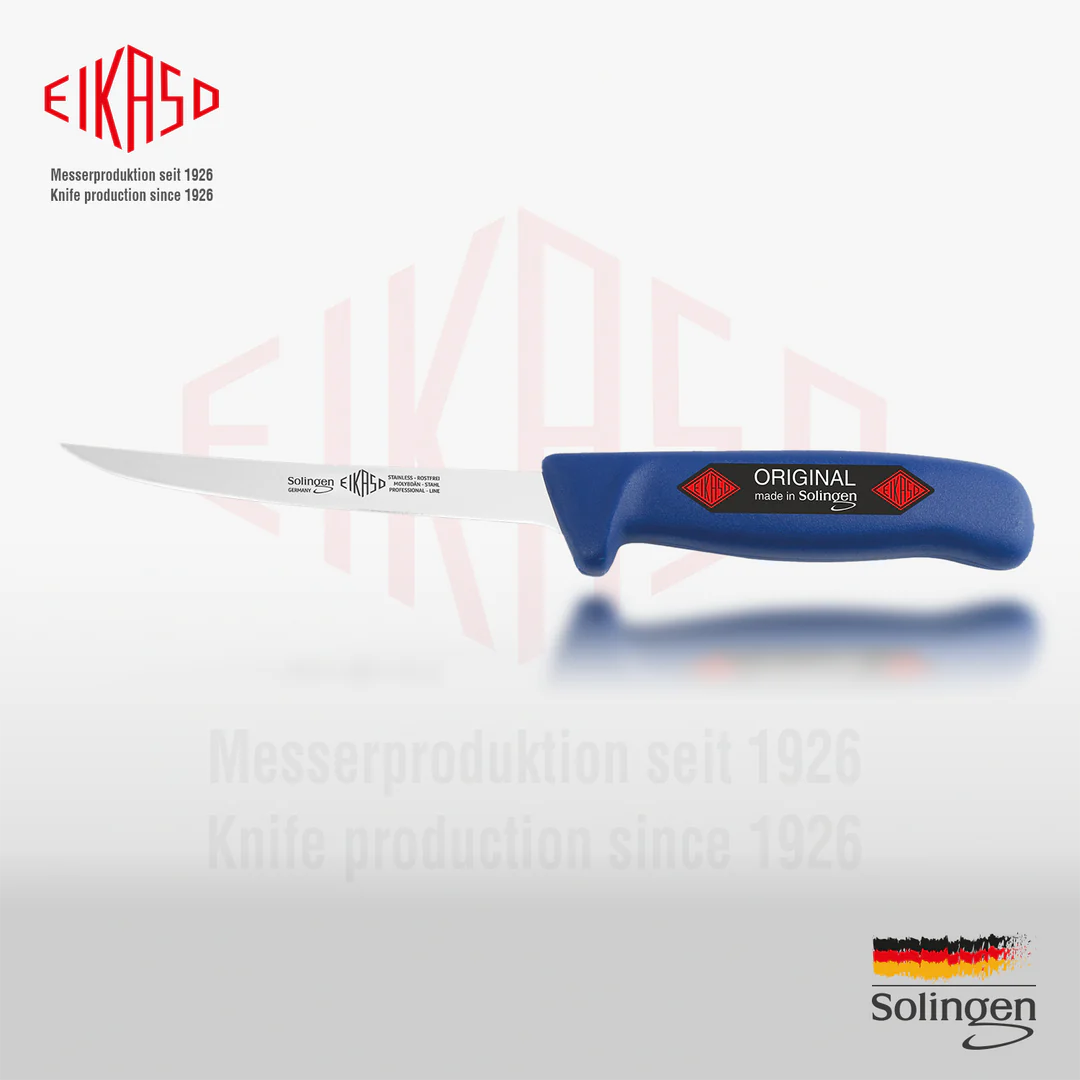 EIKASO SOLINGEN - FLEXIBLE  FİLETO BIÇAK 16 CM / 28 CM MAVİ
